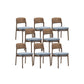 Industrial Kitchen Dining Chai Solid Wood Open Back Dining Chairs