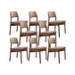 Industrial Kitchen Dining Chai Solid Wood Open Back Dining Chairs