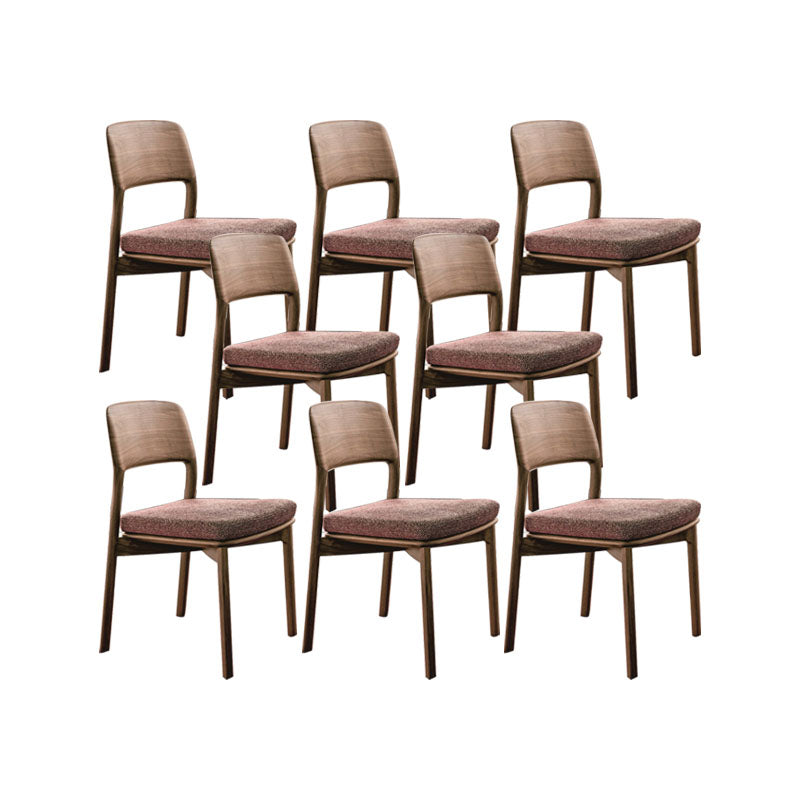 Industrial Kitchen Dining Chai Solid Wood Open Back Dining Chairs