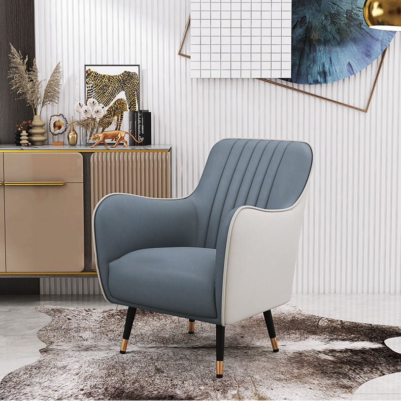 Indoor Faux Leather Dining Arm Chair Upholstered Parsons Chair with 4 Legs Clearhalo 'Dining Chairs' 'Dining Tables & Seating' 'dining_chair' 'furn' 'furn_dining_chair' 'Furniture' 'Kitchen & Dining Furniture' 7264654