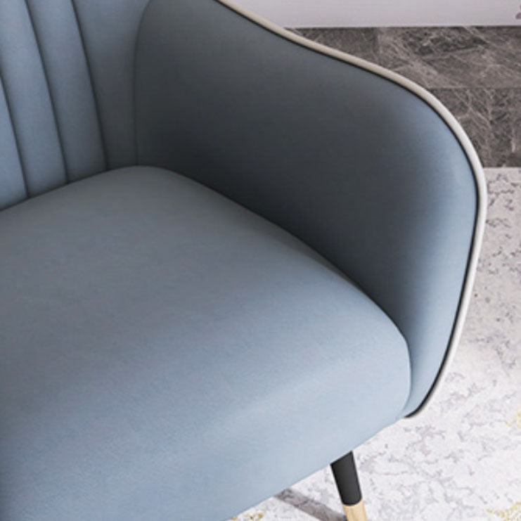 Indoor Faux Leather Dining Arm Chair Upholstered Parsons Chair with 4 Legs Clearhalo 'Dining Chairs' 'Dining Tables & Seating' 'dining_chair' 'furn' 'furn_dining_chair' 'Furniture' 'Kitchen & Dining Furniture' 7264665