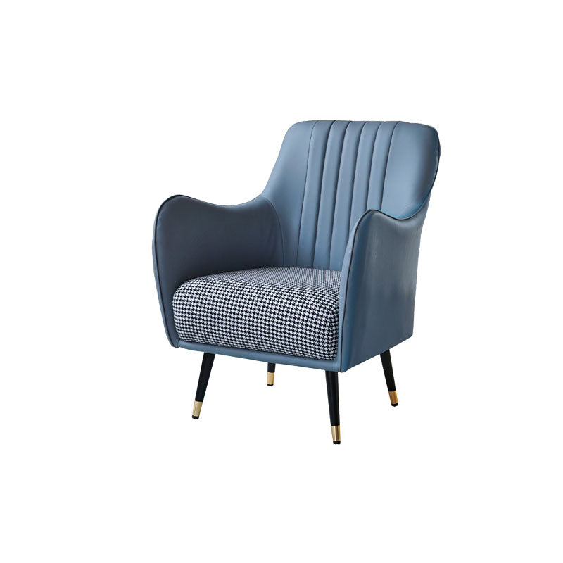 Indoor Faux Leather Dining Arm Chair Upholstered Parsons Chair with 4 Legs Grey 1 Piece Clearhalo 'Dining Chairs' 'Dining Tables & Seating' 'dining_chair' 'furn' 'furn_dining_chair' 'Furniture' 'Kitchen & Dining Furniture' 7264680