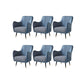 Indoor Faux Leather Dining Arm Chair Upholstered Parsons Chair with 4 Legs Grey 6 Piece Set Clearhalo 'Dining Chairs' 'Dining Tables & Seating' 'dining_chair' 'furn' 'furn_dining_chair' 'Furniture' 'Kitchen & Dining Furniture' 7264683