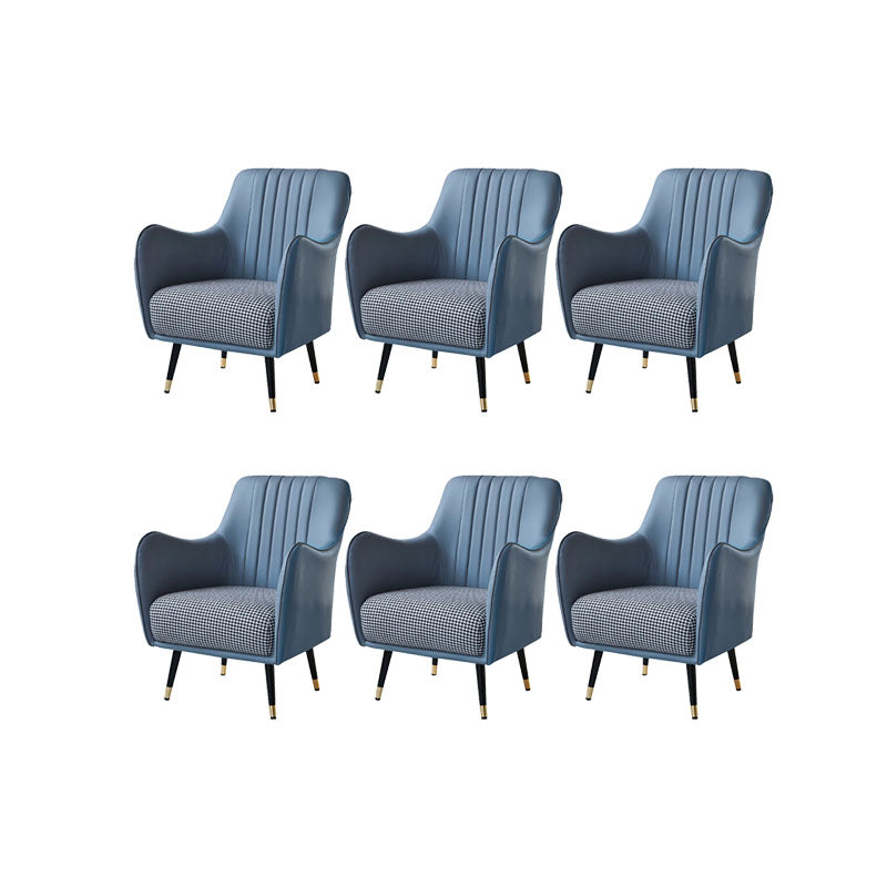 Indoor Faux Leather Dining Arm Chair Upholstered Parsons Chair with 4 Legs Grey 6 Piece Set Clearhalo 'Dining Chairs' 'Dining Tables & Seating' 'dining_chair' 'furn' 'furn_dining_chair' 'Furniture' 'Kitchen & Dining Furniture' 7264683