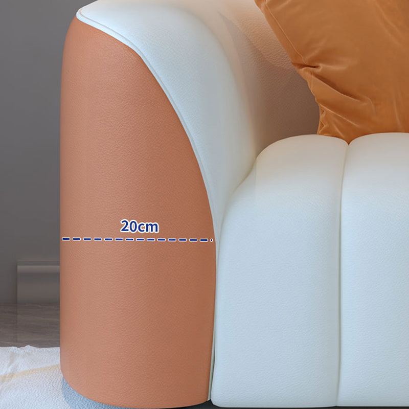 Wit houten sectionele vlekbestendige sectionele bank voor woonkamer