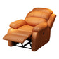 Solid Color Faux Leather Standard Recliner Metal Frame Recliner Chair Clearhalo 'Chairs & Seating' 'furn' 'furn_recliners' 'Furniture' 'Living Room Furniture' 'Recliners' 7264834