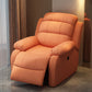 Solid Color Faux Leather Standard Recliner Metal Frame Recliner Chair Tech Cloth Orange Clearhalo 'Chairs & Seating' 'furn' 'furn_recliners' 'Furniture' 'Living Room Furniture' 'Recliners' 7264843