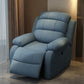 Solid Color Faux Leather Standard Recliner Metal Frame Recliner Chair Tech Cloth Blue Clearhalo 'Chairs & Seating' 'furn' 'furn_recliners' 'Furniture' 'Living Room Furniture' 'Recliners' 7264844