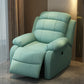 Solid Color Faux Leather Standard Recliner Metal Frame Recliner Chair Tech Cloth Sky Blue Clearhalo 'Chairs & Seating' 'furn' 'furn_recliners' 'Furniture' 'Living Room Furniture' 'Recliners' 7264847