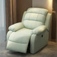 Solid Color Faux Leather Standard Recliner Metal Frame Recliner Chair Tech Cloth Mint Green Clearhalo 'Chairs & Seating' 'furn' 'furn_recliners' 'Furniture' 'Living Room Furniture' 'Recliners' 7264848