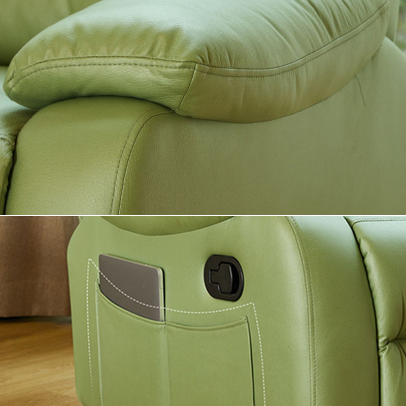 Sedia reclinabile in pelle reclinabile a poltrone