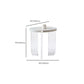 Round White Acrylic Coffee Table Contemporary 3 Legs Cocktail Table