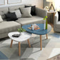 Contemporary Coffee Table Wooden 4 Legs Coffee Cocktail Table Clearhalo 'Coffee & Accent Tables' 'Coffee Tables' 'coffee_tables' 'furn' 'furn_coffee_tables' 'Furniture' 'Living Room Furniture' 7264916