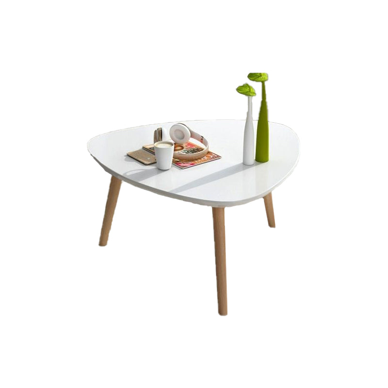 Contemporary Coffee Table Wooden 4 Legs Coffee Cocktail Table White Clearhalo 'Coffee & Accent Tables' 'Coffee Tables' 'coffee_tables' 'furn' 'furn_coffee_tables' 'Furniture' 'Living Room Furniture' 7264917