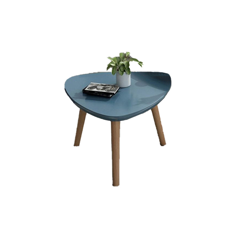 Contemporary Coffee Table Wooden 4 Legs Coffee Cocktail Table Blue Clearhalo 'Coffee & Accent Tables' 'Coffee Tables' 'coffee_tables' 'furn' 'furn_coffee_tables' 'Furniture' 'Living Room Furniture' 7264918