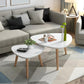 Contemporary Coffee Table Wooden 4 Legs Coffee Cocktail Table Clearhalo 'Coffee & Accent Tables' 'Coffee Tables' 'coffee_tables' 'furn' 'furn_coffee_tables' 'Furniture' 'Living Room Furniture' 7264919