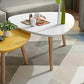 Contemporary Coffee Table Wooden 4 Legs Coffee Cocktail Table Clearhalo 'Coffee & Accent Tables' 'Coffee Tables' 'coffee_tables' 'furn' 'furn_coffee_tables' 'Furniture' 'Living Room Furniture' 7264928