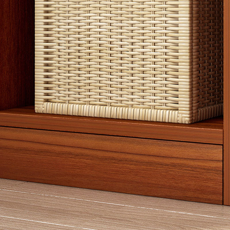 Bibliothèque à dos fermé contemporain Bibliothèque d'ingénierie en bois pour le bureau à domicile