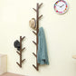 Contemporary Simple Hall Tree Wooden Wall Mounted Hall Tree with Hook