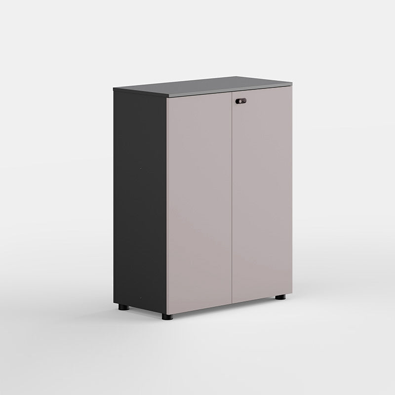 Archivo de archivos laterales contemporáneos Archivo de madera de ingeniería con bloqueo y almacenamiento