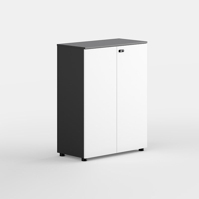 Archivo de archivos laterales contemporáneos Archivo de madera de ingeniería con bloqueo y almacenamiento