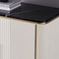 Glam Buffet Server Marble Dining Server con porte per sala da pranzo