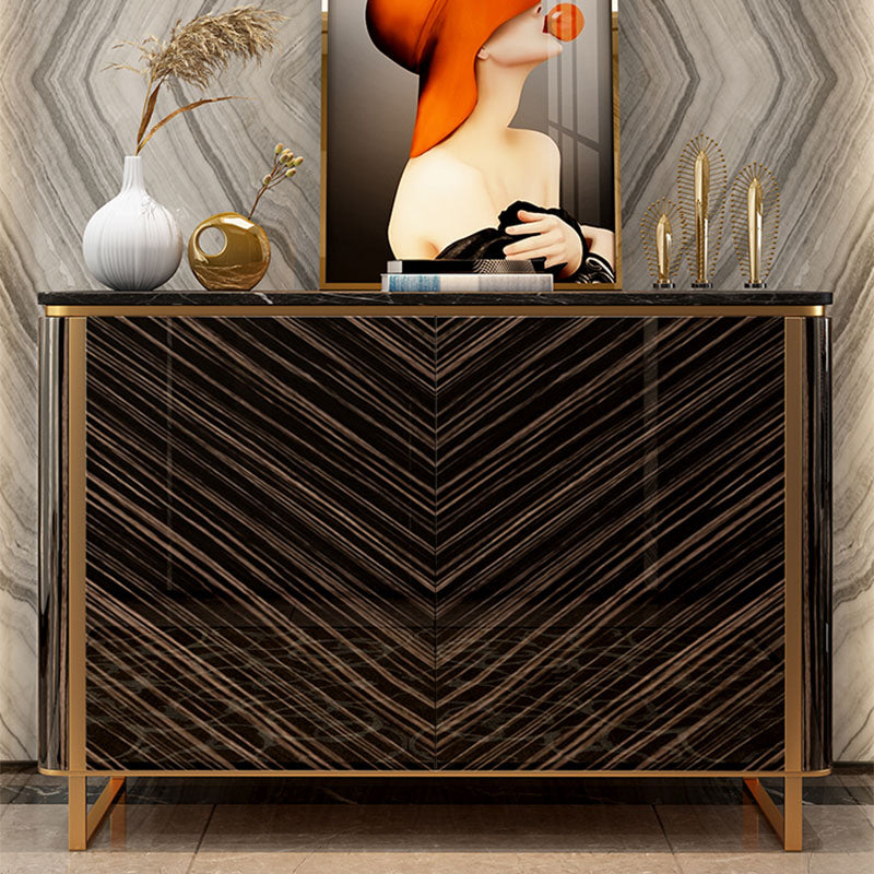 Tavolino glam tavolo in pietra stoccata a buffet con porte per sala da pranzo