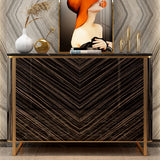 Tavolino glam tavolo in pietra stoccata a buffet con porte per sala da pranzo