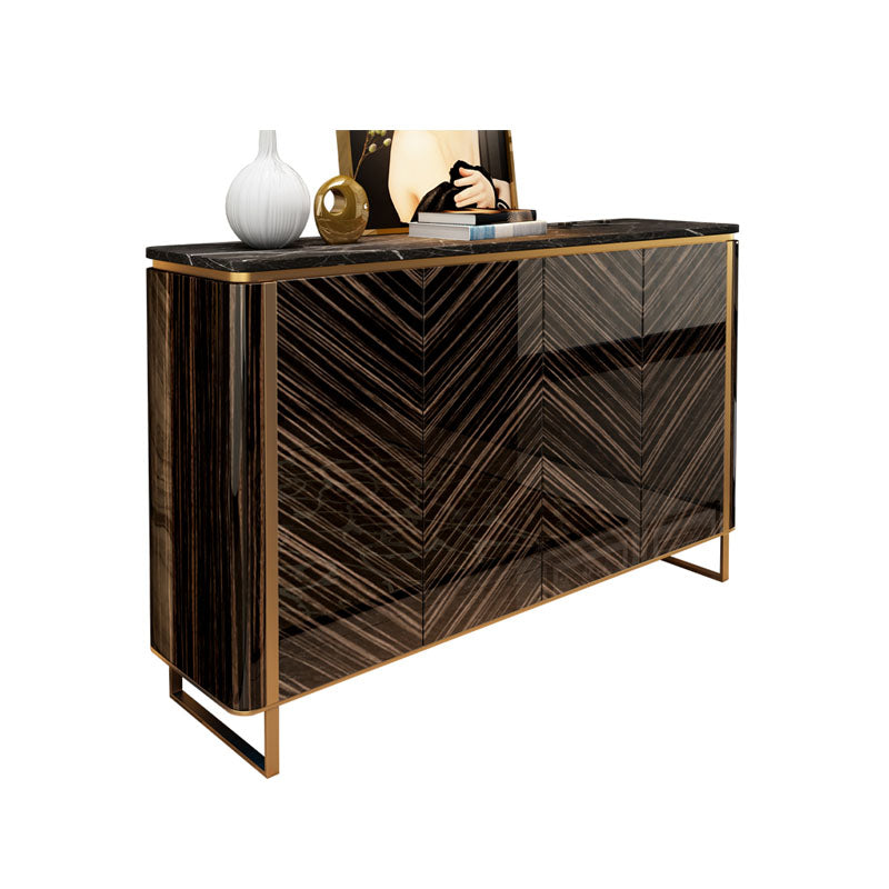 Tavolino glam tavolo in pietra stoccata a buffet con porte per sala da pranzo