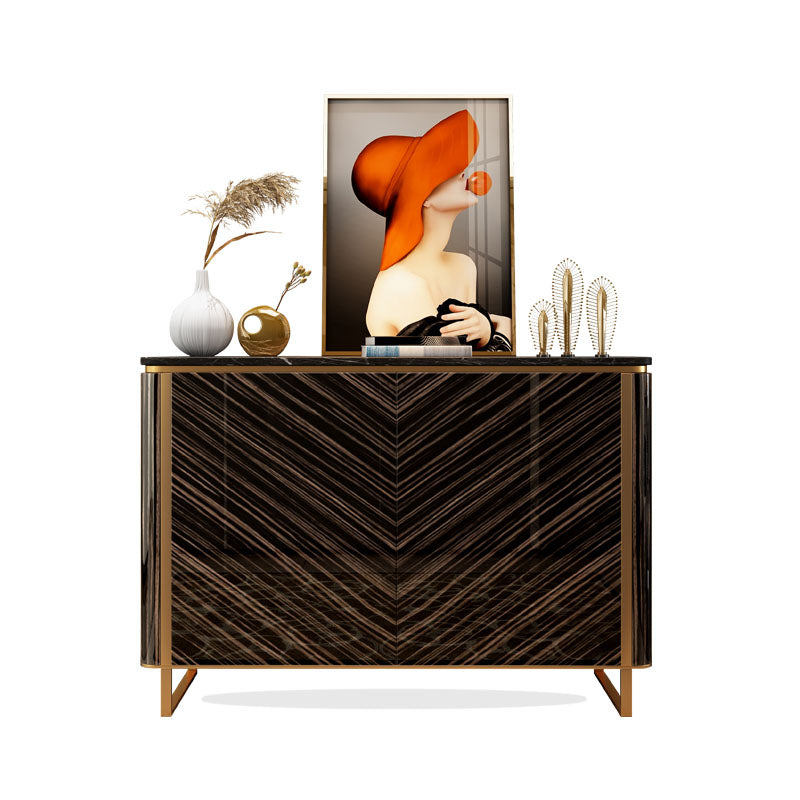 Tavolino glam tavolo in pietra stoccata a buffet con porte per sala da pranzo