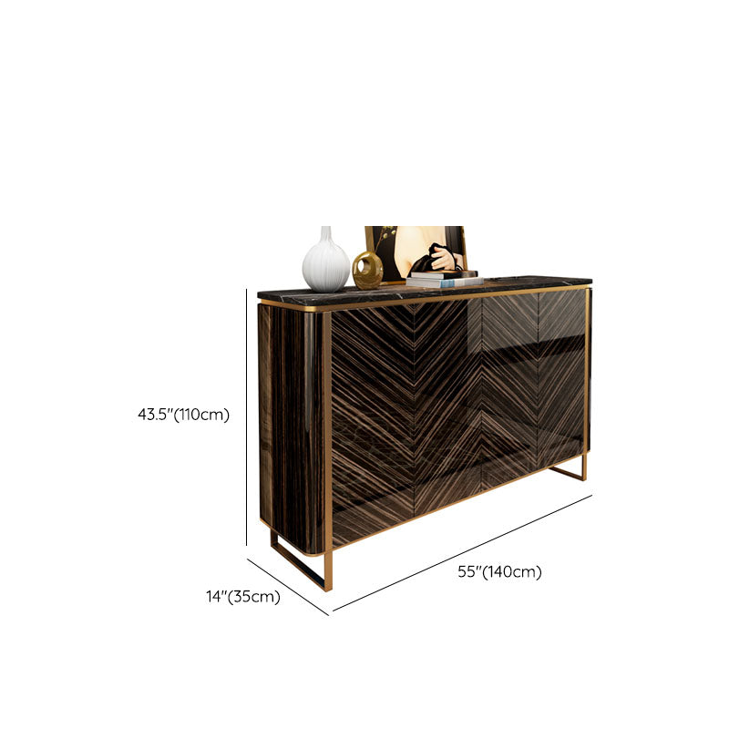 Tavolino glam tavolo in pietra stoccata a buffet con porte per sala da pranzo