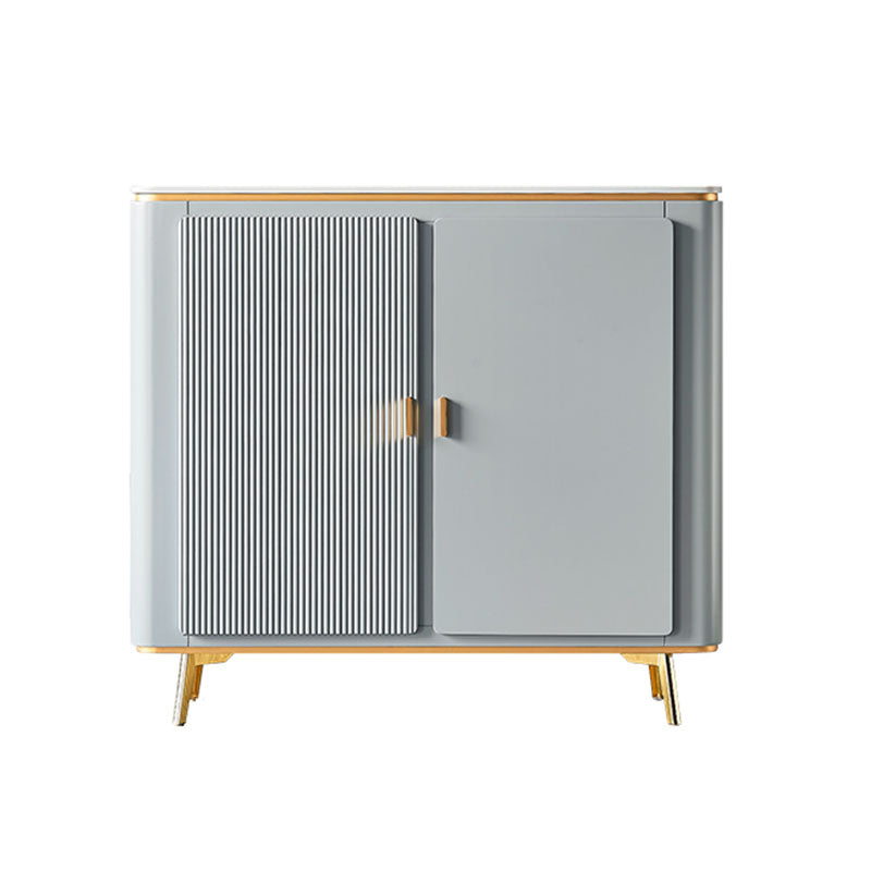 Scalapazione moderna a scaffalatura regolabile a buffet sideboard sala da pranzo credenza ingegnerizzato in legno ingegnerizzato