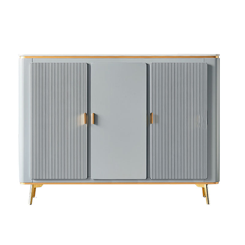 Scalapazione moderna a scaffalatura regolabile a buffet sideboard sala da pranzo credenza ingegnerizzato in legno ingegnerizzato