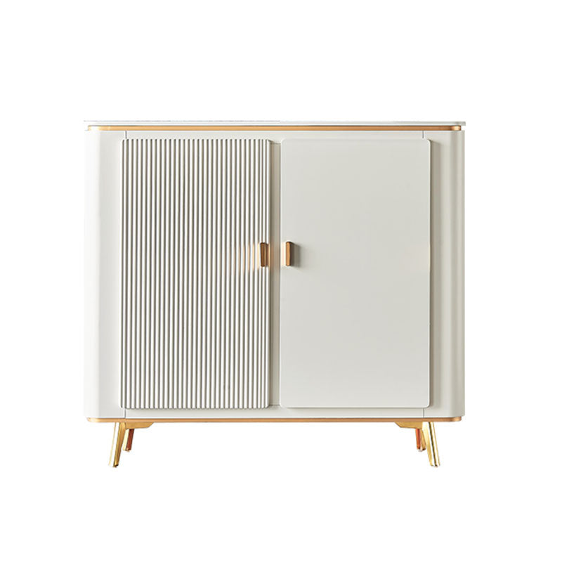 Scalapazione moderna a scaffalatura regolabile a buffet sideboard sala da pranzo credenza ingegnerizzato in legno ingegnerizzato