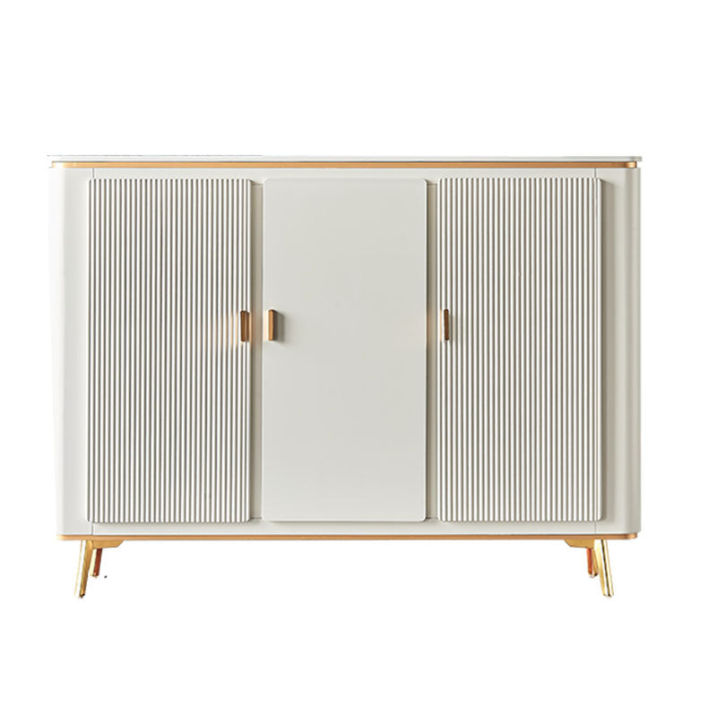 Scalapazione moderna a scaffalatura regolabile a buffet sideboard sala da pranzo credenza ingegnerizzato in legno ingegnerizzato