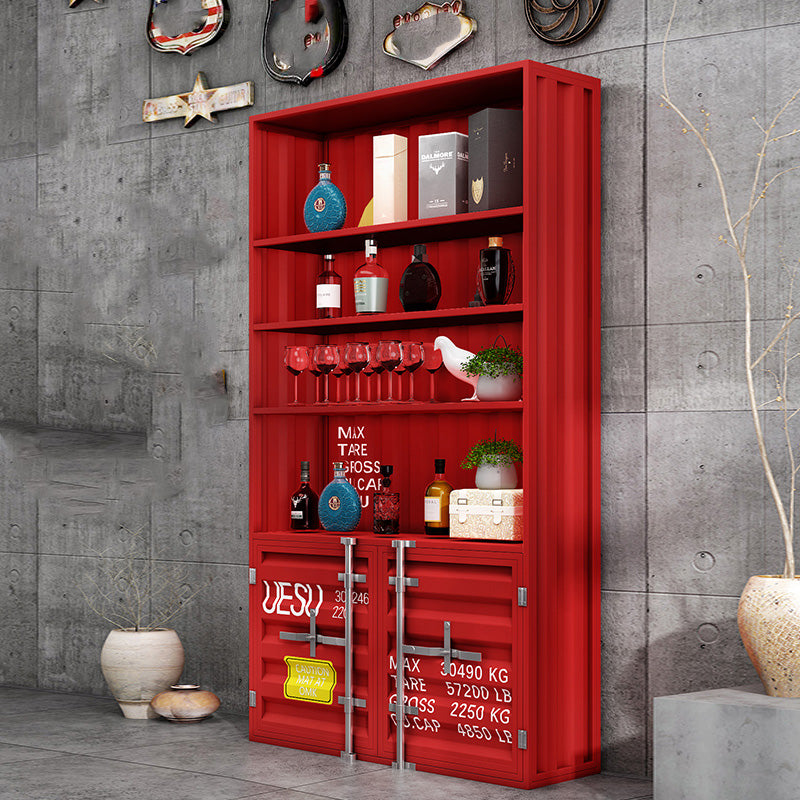 Eigentijdse vloer wijnrek ijzeren plank wijnhouder voor eetkamer