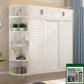 Modern White Wood Frame Wardrobe Freestanding Wardrobe with Soft Close Doors