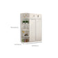 Modern White Wood Frame Wardrobe Freestanding Wardrobe with Soft Close Doors