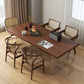 Modern Rectangle Wood Dining Table 1/2/6/7 Pieces Dining Set for Kitchen