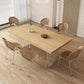 Contemporary Solid Wood Furniture 1/4/5 Pcs Dining Room Table Set in Natural