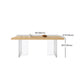 Contemporary Solid Wood Furniture 1/4/5 Pcs Dining Room Table Set in Natural