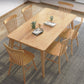 Rubber Wood Solid Wood Dining Table Set 1/2/5/7 Pieces Dining Set for Kitchen