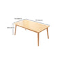 Rubber Wood Solid Wood Dining Table Set 1/2/5/7 Pieces Dining Set for Kitchen