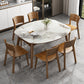 Extendable Sintered Stone Dining Table Set 1/4/7 Pieces Dining Set for Kitchen
