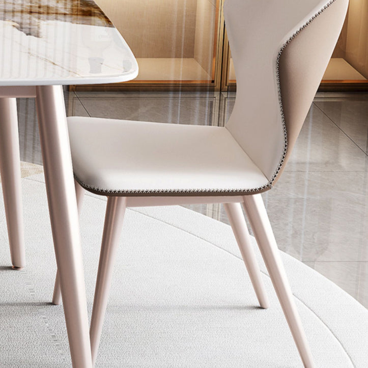 Glam Sintered Stone Dining Table Set 1/5/7 Pieces Dining Set for Kitchen