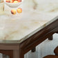 Modern Round Stone Dining Table Rubber Legs Foldable Table for Dining Room Clearhalo 'Dining Tables & Seating' 'Dining Tables' 'dining_table' 'furn' 'furn_dining_table' 'Furniture' 'Kitchen & Dining Furniture' 7266420