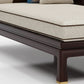 Farmhouse Wood Cushioned Chaise Lounge Ash and Walnut Left-Arm Floor Chair with Pillow Clearhalo 'Chairs & Seating' 'Chaise Lounge' 'chaise_lounge' 'furn' 'furn_chaise_lounge' 'Furniture' 'Living Room Furniture' 7266744