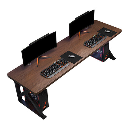 Bureau d'ordinateur en bois massif contemporain bureau de bureau à domicile, 29,5 pouces de haut