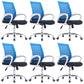 Modern Office Chair Fixed Arms No Distressing Chair with Breathable Back 6 Piece Set Clearhalo 'furn' 'furn_office_chair' 'Furniture' 'Office Chairs' 'Office Furniture' 'office_chair' 7267110
