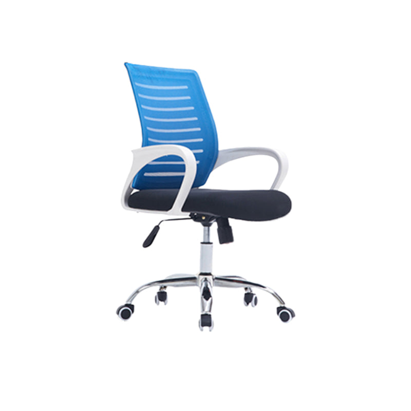 Modern Office Chair Fixed Arms No Distressing Chair with Breathable Back Clearhalo 'furn' 'furn_office_chair' 'Furniture' 'Office Chairs' 'Office Furniture' 'office_chair' 7267114